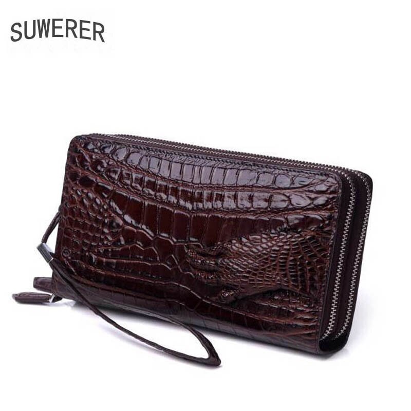 [TAS IMPORT] SUWERER tas kulit asli pria, dompet kulit pria pola buaya terkenal mode atasan kulit sa