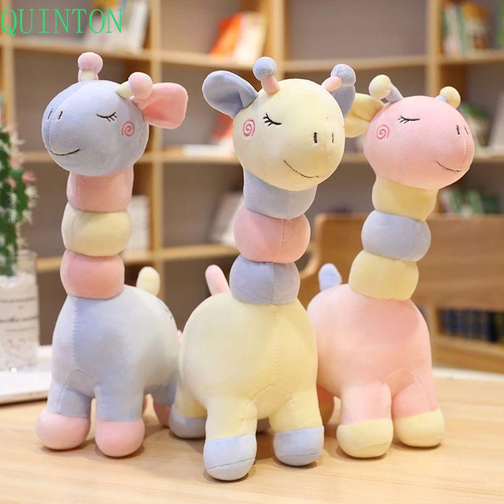 Quinton Giraffe Plush Toy Mainan Anak Anak Hadiah Boneka Plushie Boneka Binatang Boneka Kartun Dekorasi Rumah Jerapah Boneka Mainan