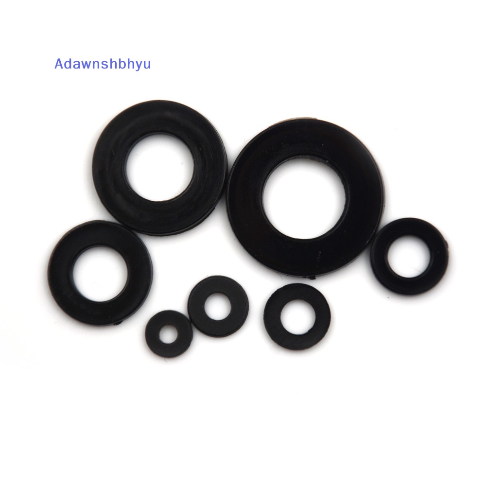 Adhyu Hot Form A Flat Hitam Tebal Neoprene Plastic Washers - M3 M4 M5 M6 M8 M10 M12 Ho ID