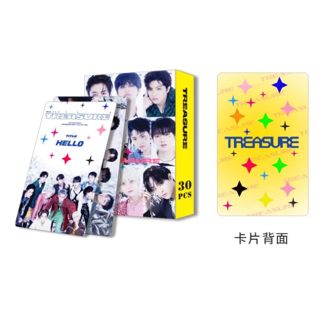 55pcs/box TREASURE Photocards THE SECOND STEP : CHAPTER ONE Album JIKJIN LOMO Card Postcard ((In STOCK) Kpop fan)