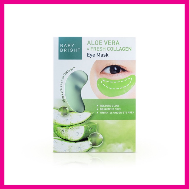 BABY BRIGHT Eye Mask Tomato &amp; Gluta Bright | 5HYA &amp; Peptide Firming | Aloe Vera &amp; Fresh Collagen | Masker Mata Original Thailand | 1 pasang Masker Mata