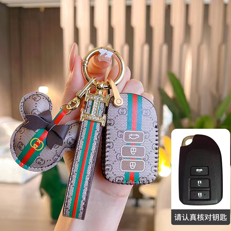 Mobil Untuk Toyota Altis Camry Harrier Smart Key Leather Key Case