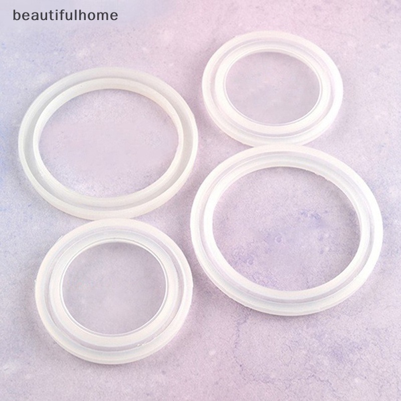 {beautifulhome} Cetakan Gelang Epoxy Kristal Resin DIY Silikon Cetakan Cermin Tembus Tinggi.