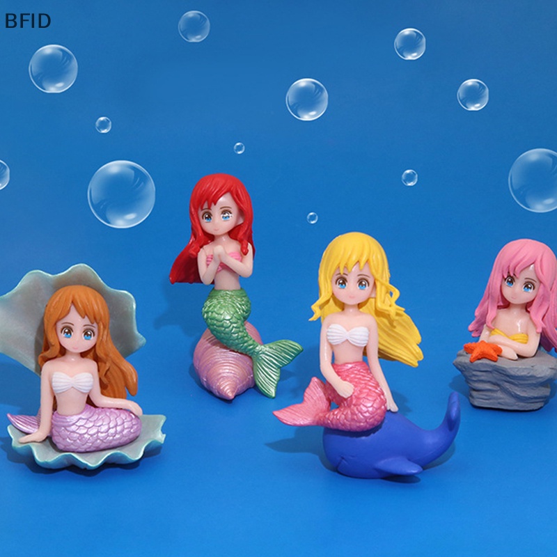 [BFID] Hiasan Aquarium Mermaid Resin Ornamen Kreatif Kartun Aquarium Ikan Lansekap Dekorasi [ID]