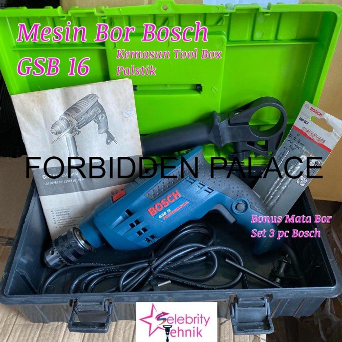 Dijual Mesin Bor 16mm GSB 16 Bosch - Bosch GSB16 GBM489