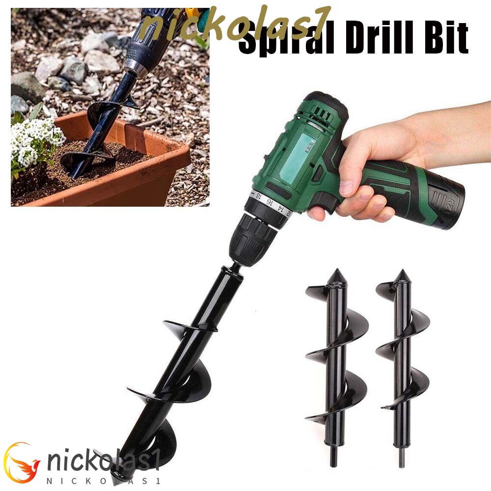 Nickolas1 Auger Kebun Gali Planter Perlengkapan Berkebun Bunga Power Ground Drill