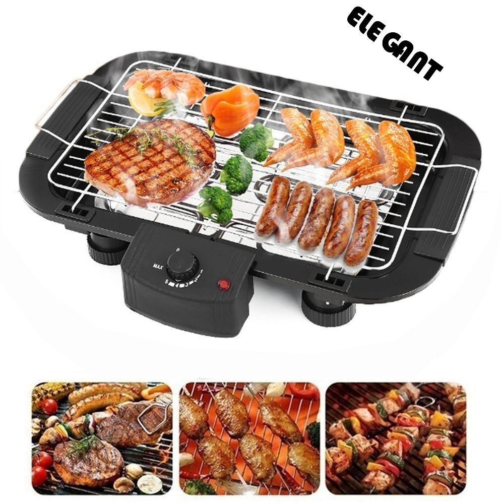 [Elegan] Alat Panggang BBQ Outdoor Anti Lengket Kontrol Suhu 5mode Suhu Barbekyu BBQ Kompor