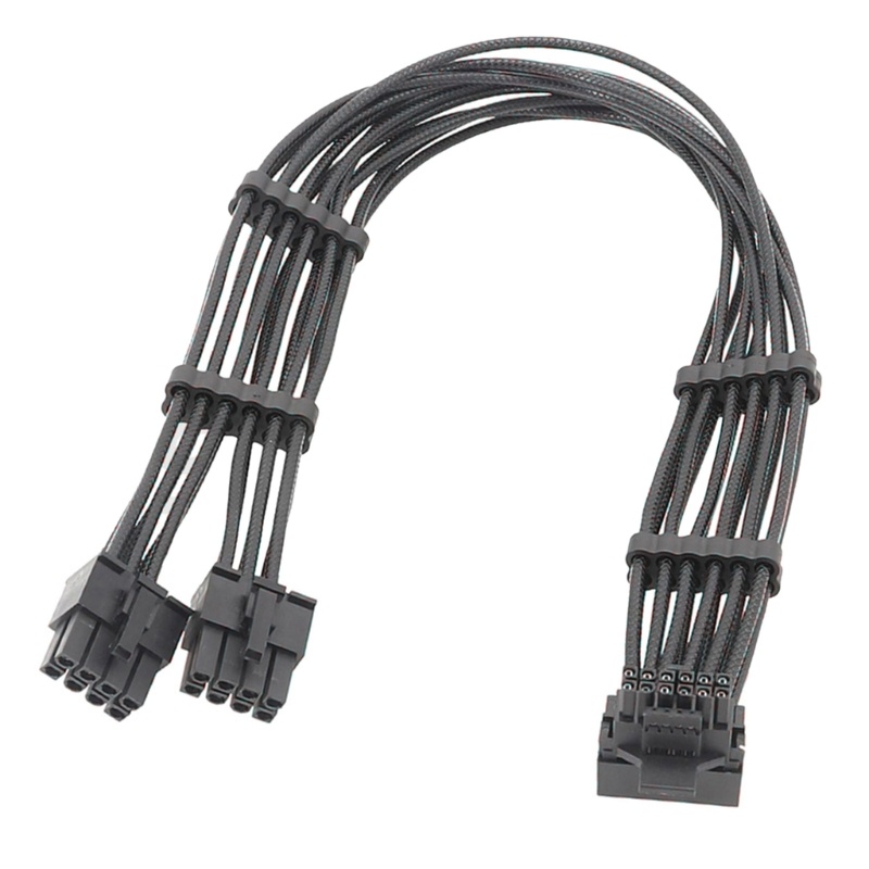 Vivi New PCIE5 0 Kabel Power 8PIN x2 Interface to GPU PCIE5 012vhpwr 16PIN 12+4 Bengkok Lurus Untuk Kabel Kartu Grafis