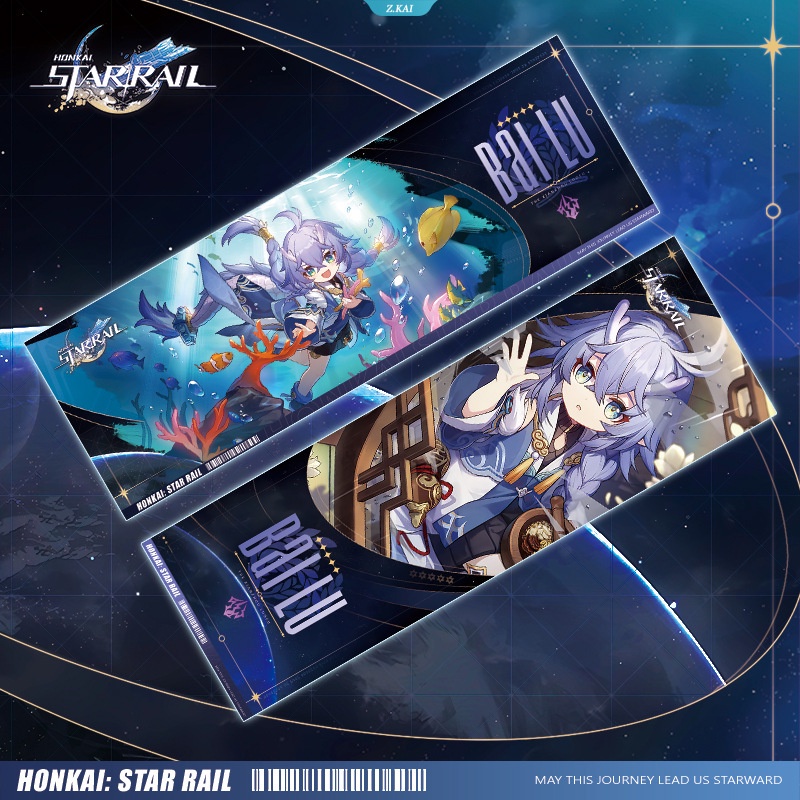 Honkai Star Rail Collection Cards Games Seele Bailu 7 Maret Dan Heng Clara Bronya Anime Tarot Card Kartu Koleksi Game Bookmark Hadiah [ZK]