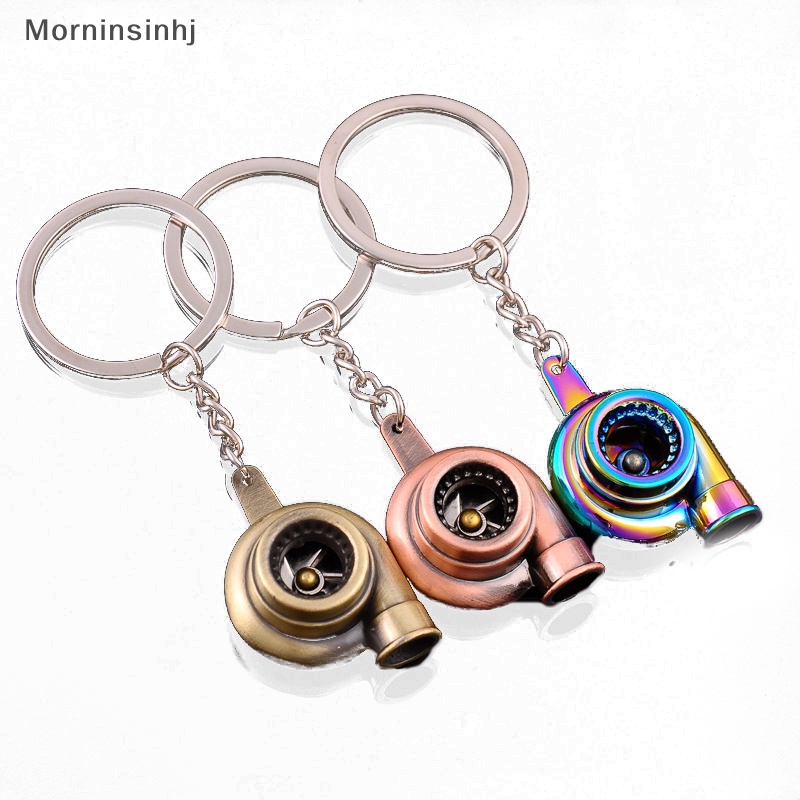 Mornin Turbocharger Gantungan Kunci Tuas Manual Mobil Metal Keychain Turbo Gear Pendant id