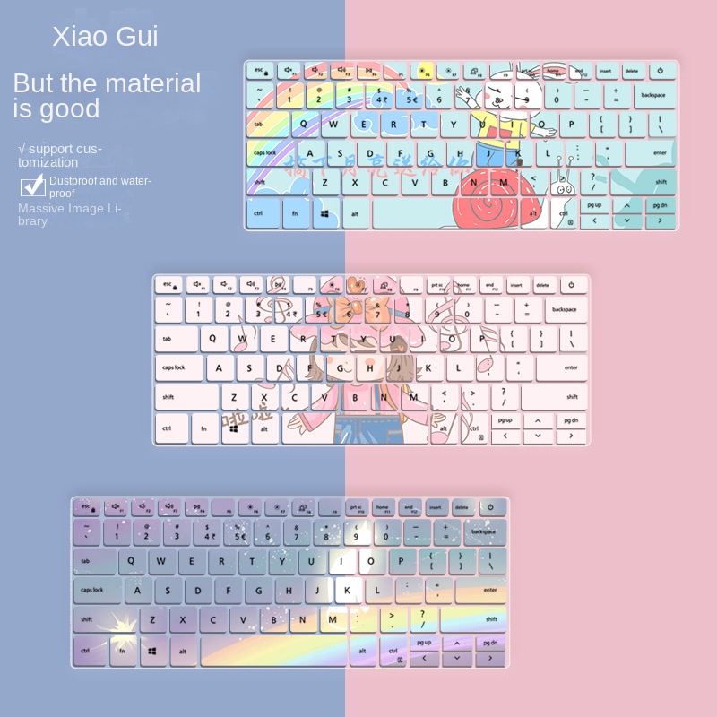 Cover Film Pelindung Keyboard Notebook Kartun Dicat Bunga Untuk Dell Vostro 5000 13.3 Inch 5390vostro 14 3400 3405 3401 Inspiron 13 7000 7391 5390 5391 14 5490 5493 Inspiron 13