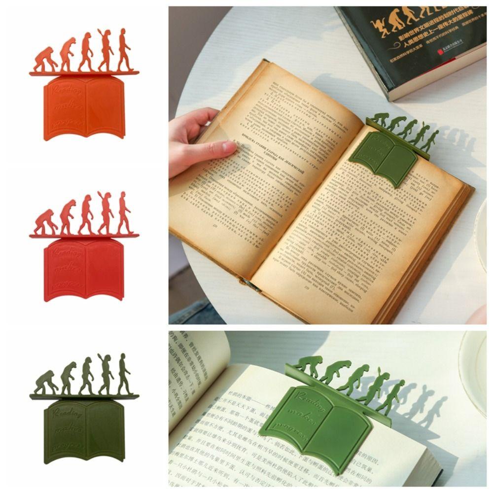 Mxbeauty Kertas 3D Bookmark 3warna Lucu Hadiah Ulang Tahun Penanda Bacaan Tangan Pembatas Teori Evolus Penanda Halaman Buku Untuk Pecinta Buku