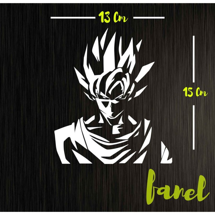 

[PS] Stiker Dragon Ball Songoku Cutting Sticker Mobil Motor Laptop