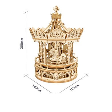 Toys Rokr Mechanical Music Box - Romantic Carousel AMK62