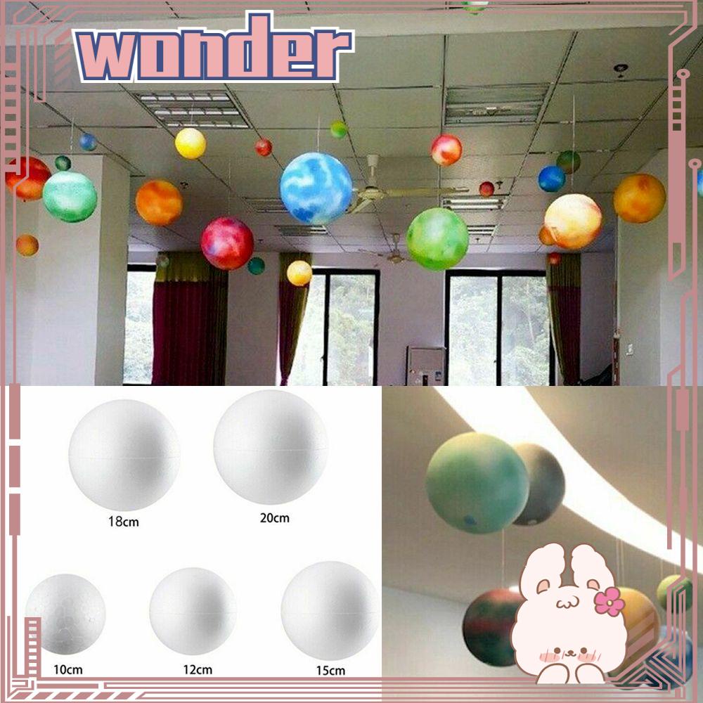 WONDER 10 /12 /15 /18 /20 cm Putih Kerajinan Bola Bola Mainan Kualitas Tinggi Dekorasi Pernikahan Perlengkapan Pesta Hadiah Xmas Natal Party Decoration