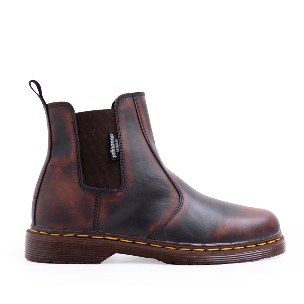 OC ELDER Sepatu formal kulit asli casual  boots Slip On