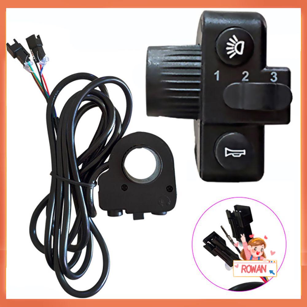 R-FLOWER E-bike 3in1 Saklar Aksesoris Akselerator Throttle Sepeda Listrik Lampu Klakson