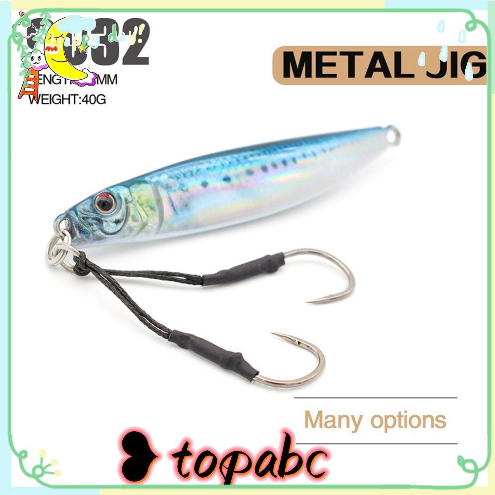 TOP Umpan Pancing Metal Bass Tenggelam Spinner Tackle Getar Putar Payet Treble Hook