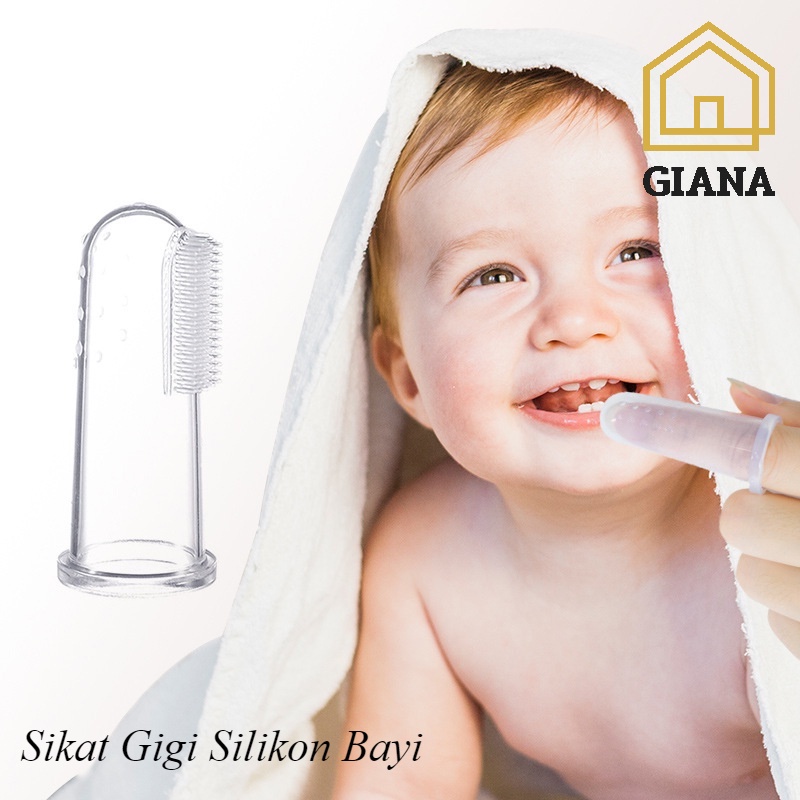 Sikat Gigi Bayi Bahan Silicon Finger Tooth Brush Food Grade Pembersih Mulut Bayi