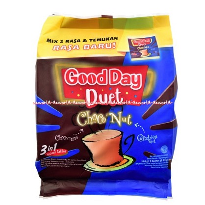 Goodday Duet Choco Nut 5sachet 3in1 Moca Caramel Minuman Kopi Coklat Carrabian Coklat Kacang Good Day Coffee Chocolate Siap Minum Karabian Duets
