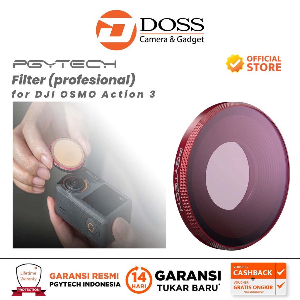 PGYTECH OSMO Action 3 Filters for DJI Osmo Action 3