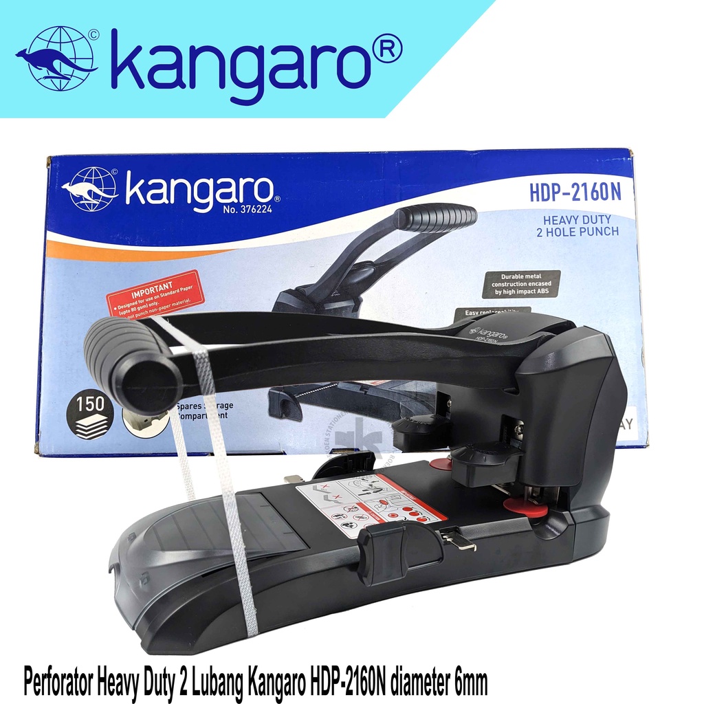 

Kangaro Heavy Duty Perforator 2 Lubang HDP-2160N diameter 6mm