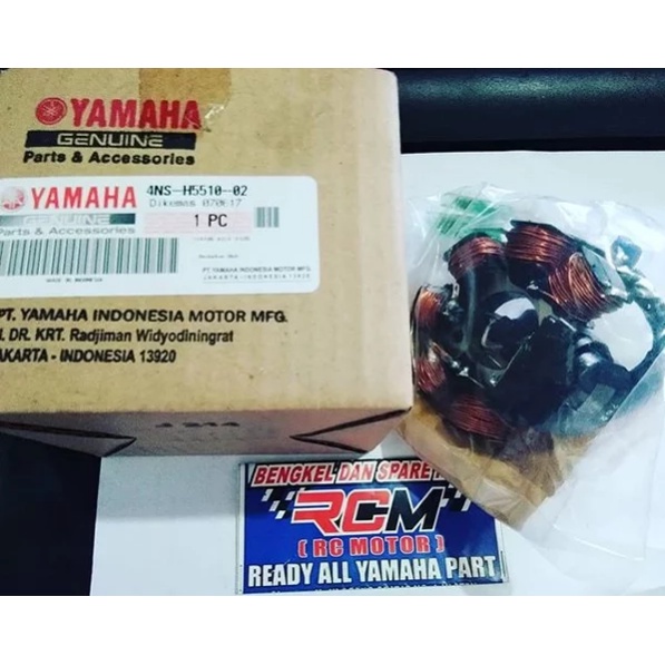 SPUL SPULL STATOR ASSY FIZR F1ZR FIZ-R FIZ FORCE1 FORCE 1 ORI ORIGINAL YAMAHA YGP ASLI 4NS-H5510-02