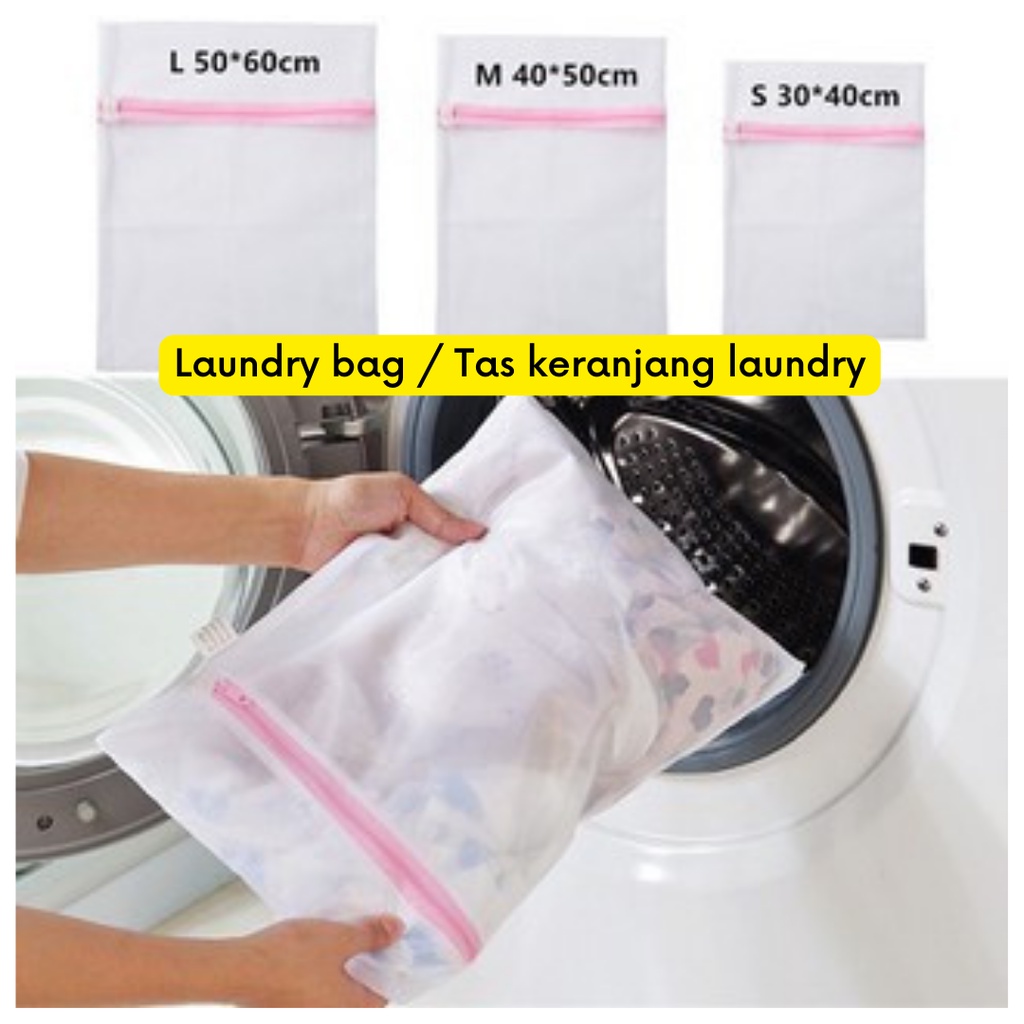 GOS -E108- Laundry Bag - Tas Jaring Mesin Cuci - Kantong Pakaian Baju Dalam - Washing Bag