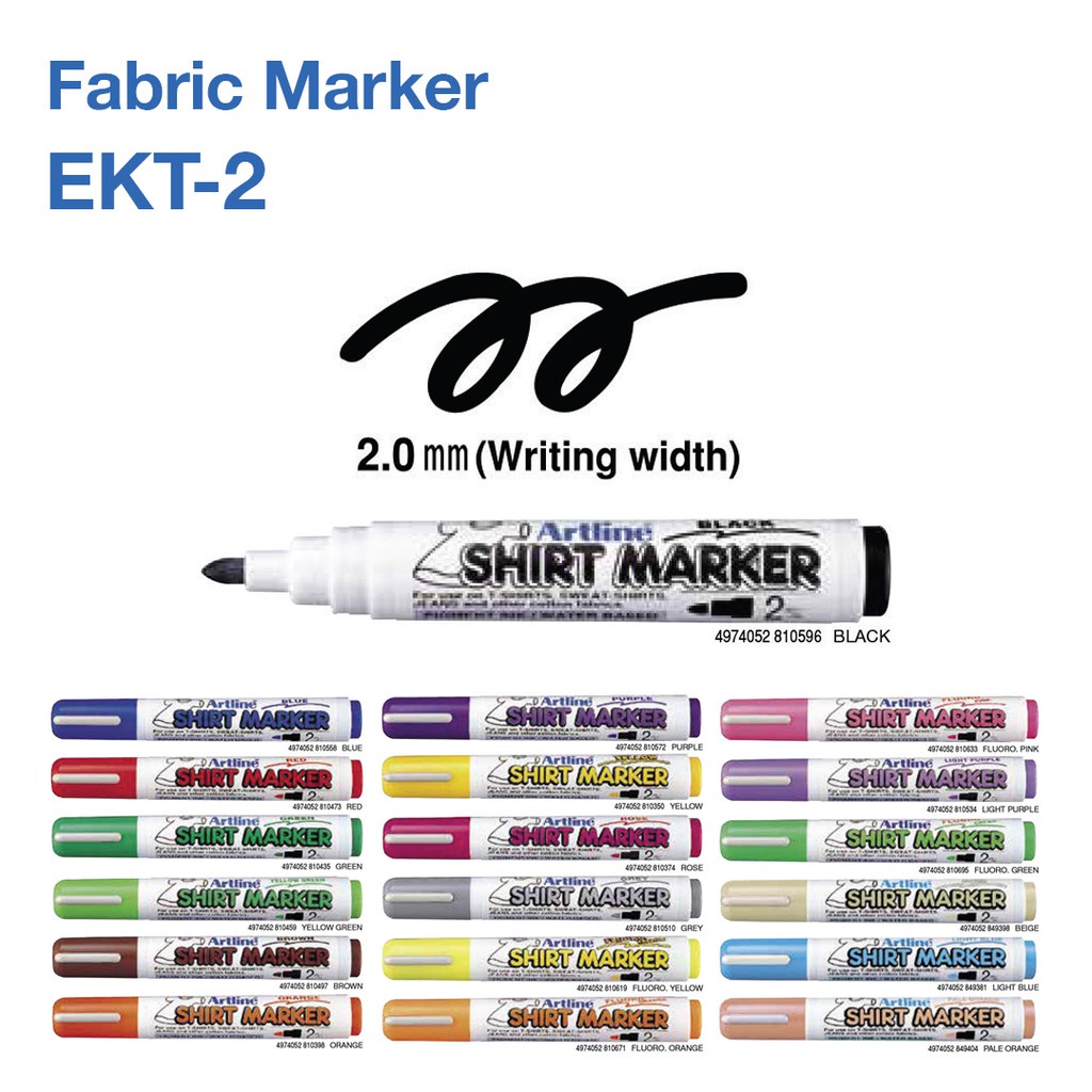 

GROSIR Spidol Kain Fabric Marker Artline EKT-2 2