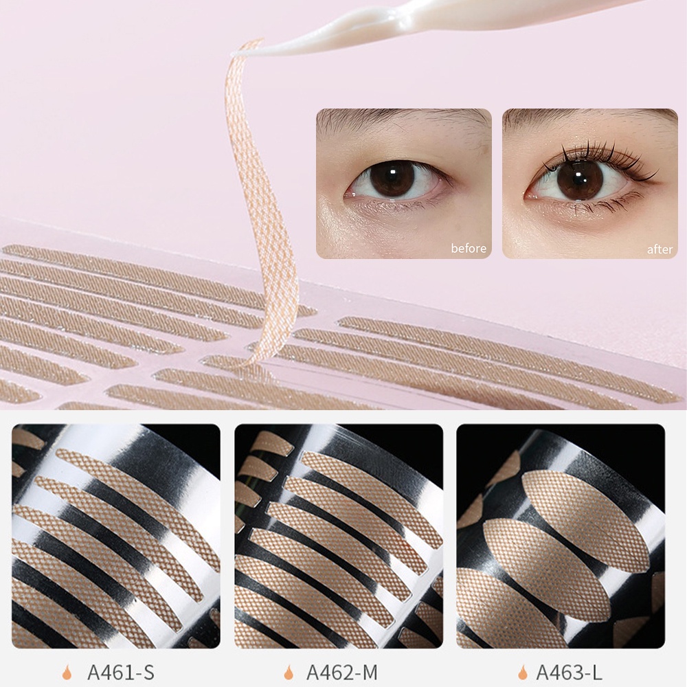 [Fitur] 3 /6 Pcs Tahan Air Tahan Lama Pasta Kelopak Mata Ganda/Matte Slim Double Eyelid Patch/Invisible Traceless Double Eyelid Stickers/Alat Makeup/Perlengkapan Styling