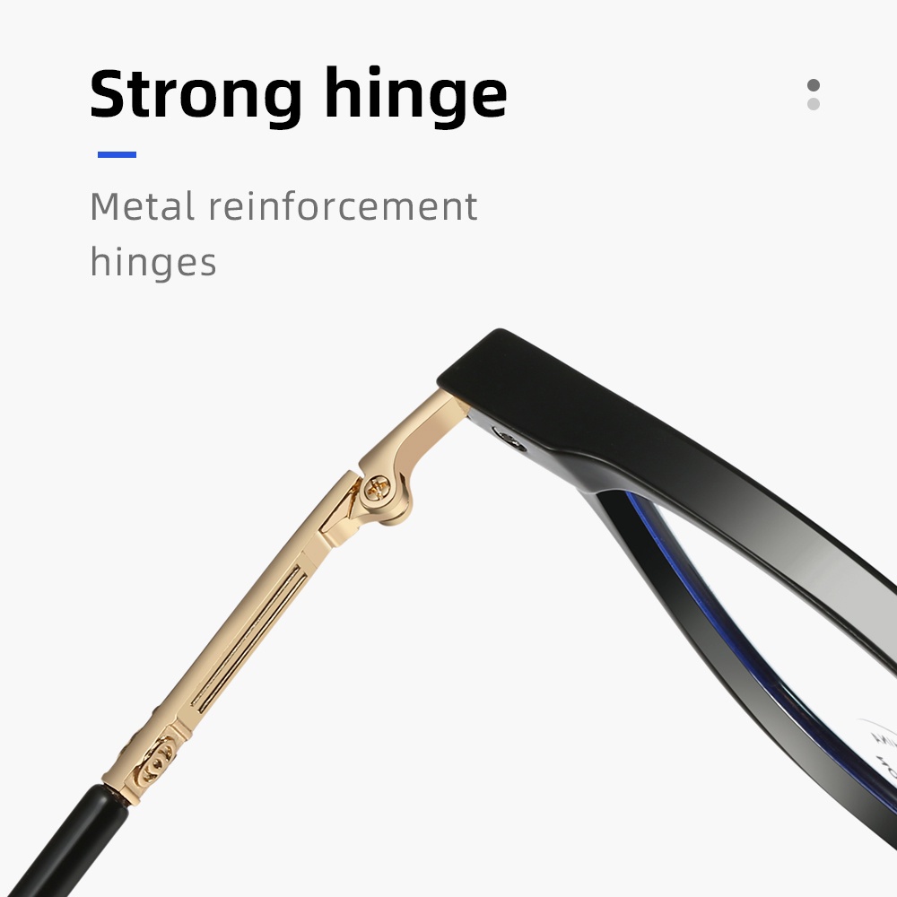 Viendo Kacamata Minus Photocromic Anti Radiasi Blueray Wanita Cowok Pria Korea  Gaya Fashion Elastik TR90 Frame 2 in 1 Bluecromic Potocromic Fotocromic Antiradiasi Kecamata Komputer HP Anti sinar Matahari UV400 Kaca Mata Optik-5