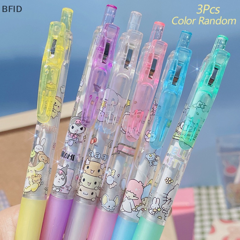 [BFID] 3pcs Kawaii Sanrio Press Pensil Kartun Lucu Perlengkapan Sekolah Pensil Otomatis Cute Wrig Tools Untuk Anak Alat Tulis Siswa [ID]