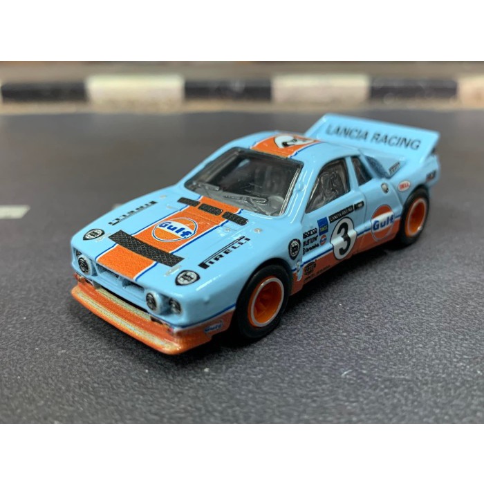 DIECAST LOSSE LANGKA Hotwheels Team Transport Gulf Lancia Rally 037 Loose Pack