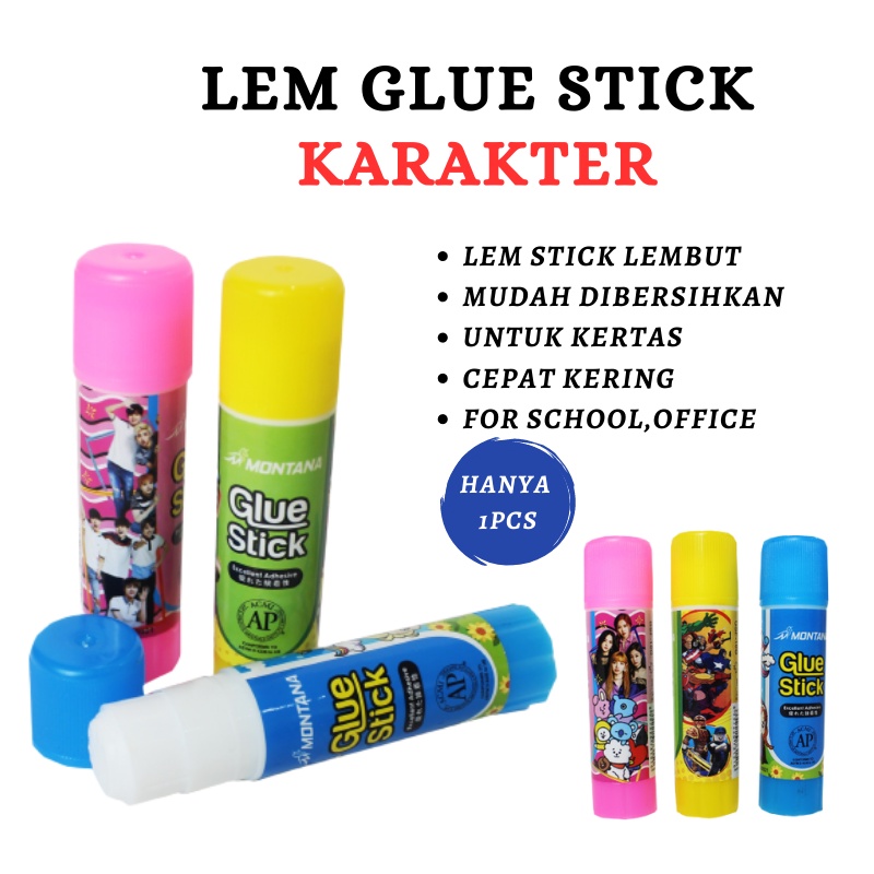 

GOS -F205- Glue Stik Montana / Lem Batang / Lem Kertas Karakter