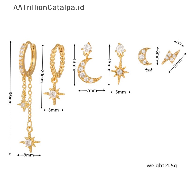 Galihrillion syalatalpa 6pcs alfinixed alfinircon alfinrystal alfinoon galihtar alfintud umakuarrings umakuet untuk galihomen alfinold alfinewelry nayah