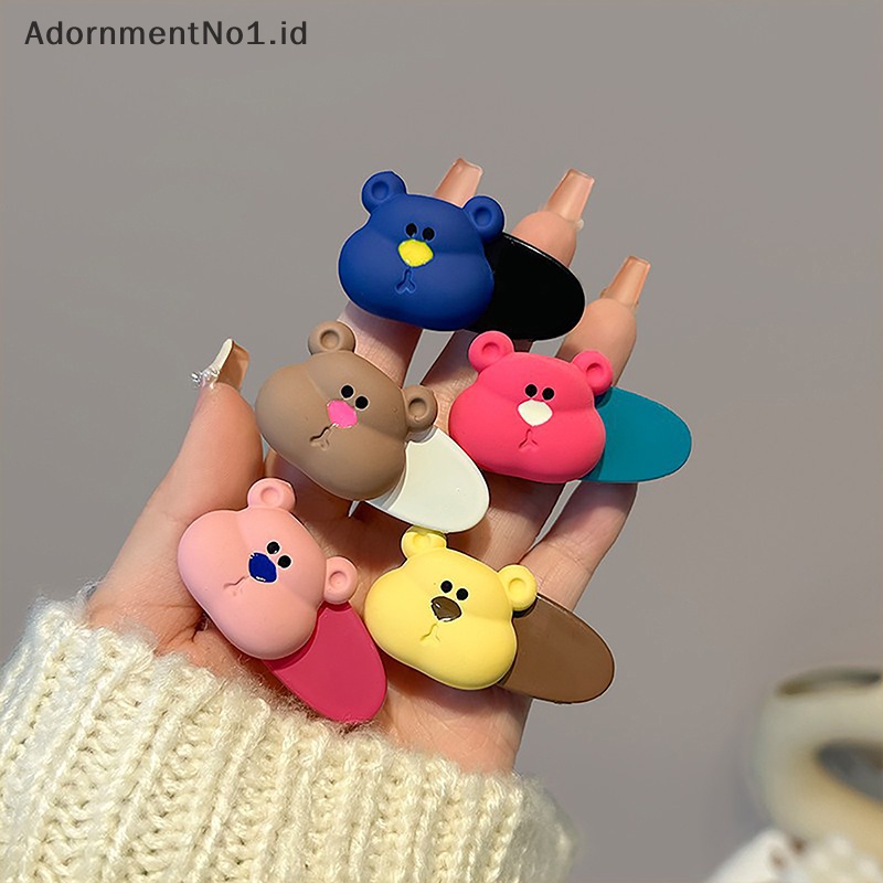 [AdornmentNo1] 2pcs baru jepit rambut anak perempuan Super Cute dan Cute Little Bears klip kecil manis rusak jepit rambut