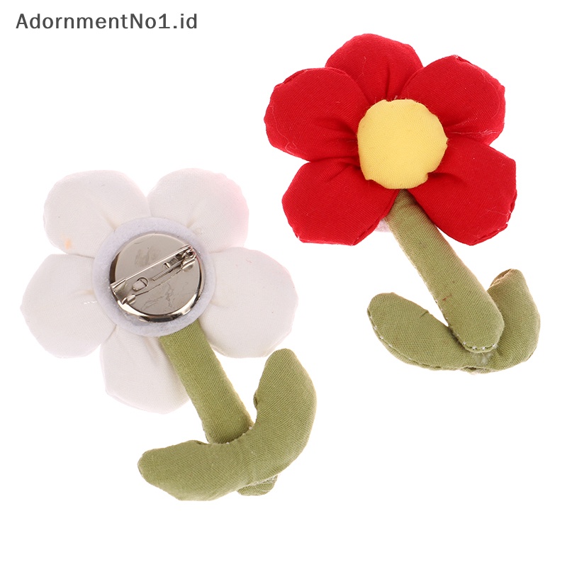 [AdornmentNo1] Kain katun-isi lima-petal bunga lucu mewah bunga kecil buatan tangan Diy jepit rambut aksesoris pakaian