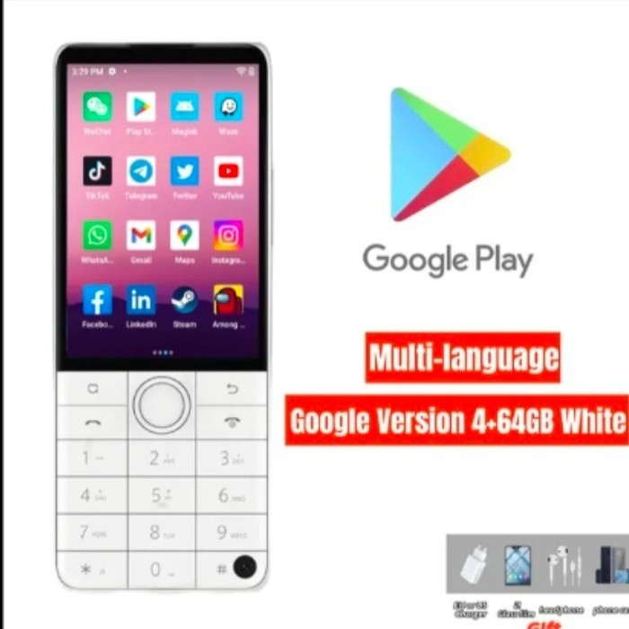 Versi Global Qin F22 Pro Play Store 4GB 64GB Smartphone Layar Sentuh