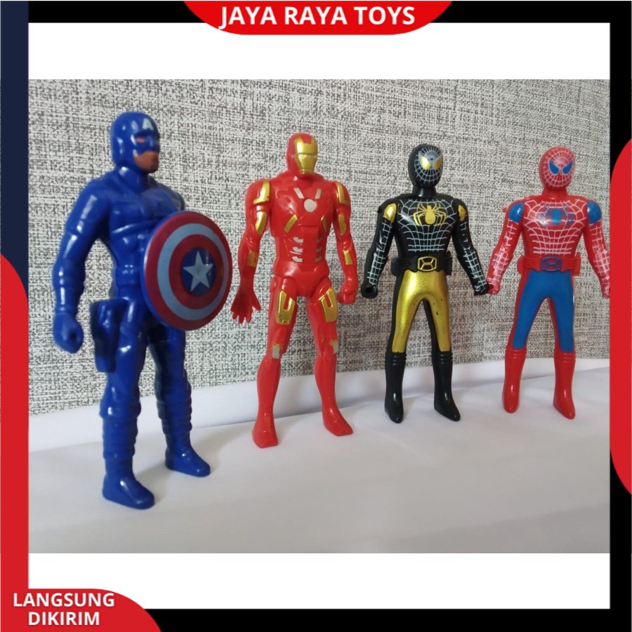 2020 - 2 MAINAN ROBOT SUPERHEROES ISI 4 PCS MINI / mainan robot Figur Avengrs SNI