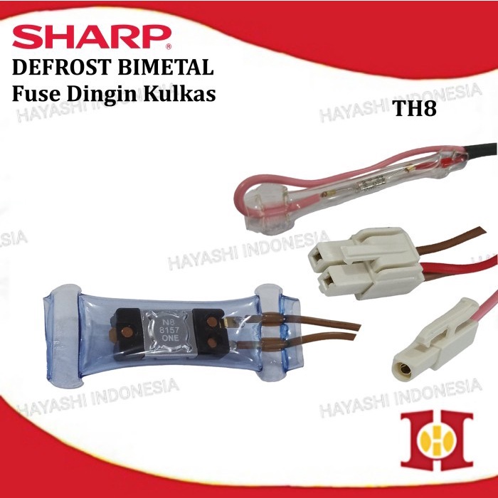 Defrost Bimetal Fuse Pius Dingin Kulkas SHARP YAMADA 2 Pintu 4 Kabel