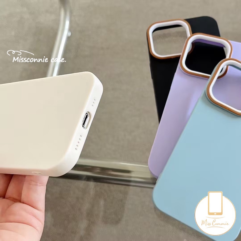 INS Macaron Candy Color Case Compatible for IPhone 11 14 13 12 Pro Max 7Plus XR 8Plus 6 6S 7 8 Plus X XS MAX SE 2020 Simple Solid Color Luxury Thicken Shockproof Cover