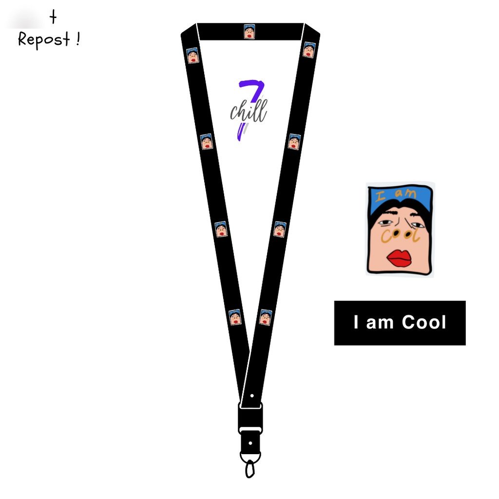 

Lanyard I am Cool ID Card Custom Lucu Tali Pods Gantungan Name Tag Kartu Nama