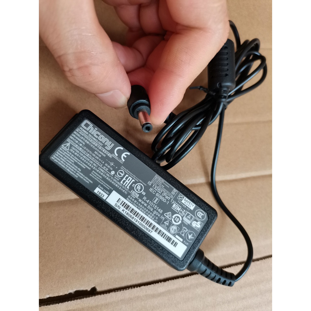 ADAPTOR ACER 19V 2.1A PANJANG CHICONY + KABEL POWER DC (4.8*1.7)