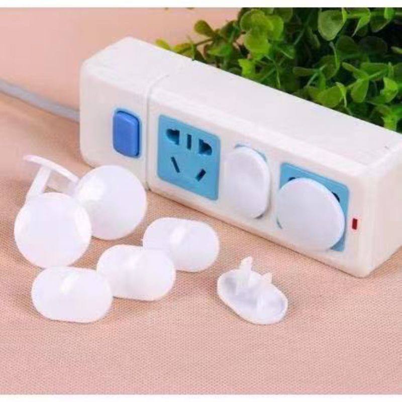 TGM - Pengaman Stop Kontak Tutup Colokan jari Anak Bayi socket cover protector safety pelindung penutup 2 Kaki 3 Kaki Lubang Lobang