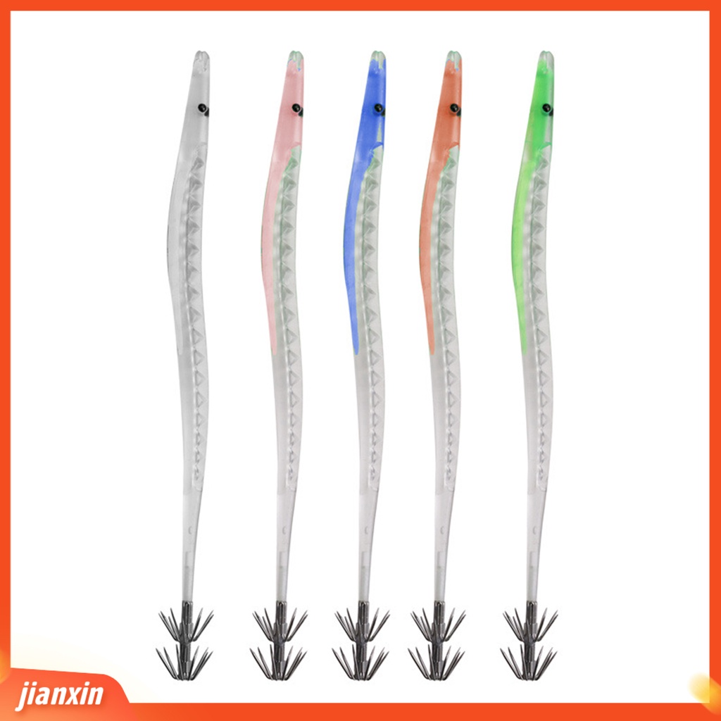 (In Stock) 10Pcs Umpan Umpan Ikan Penembus Kuat Lembut Hidup Bercahaya Bentuk Ekor Rambut Memancing Lure Shad Umpan Untuk Angling