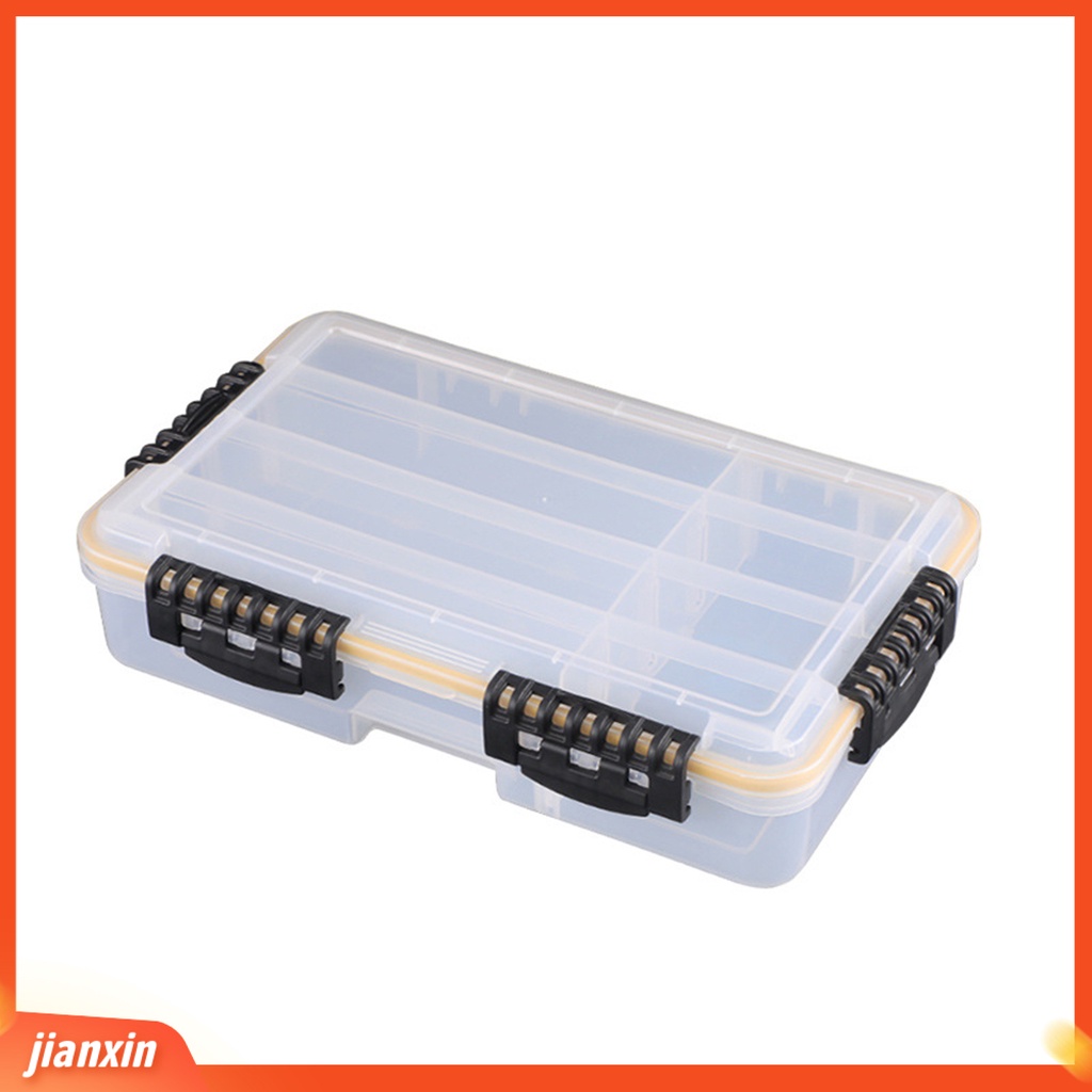 (In Stock) Kotak Umpan Pancing Dilepas Baffle Transparan Portabel Tahan Air Heavy Duty PP Umpan Pancing Aksesoris Kecil Organizer Case Perlengkapan Memancing