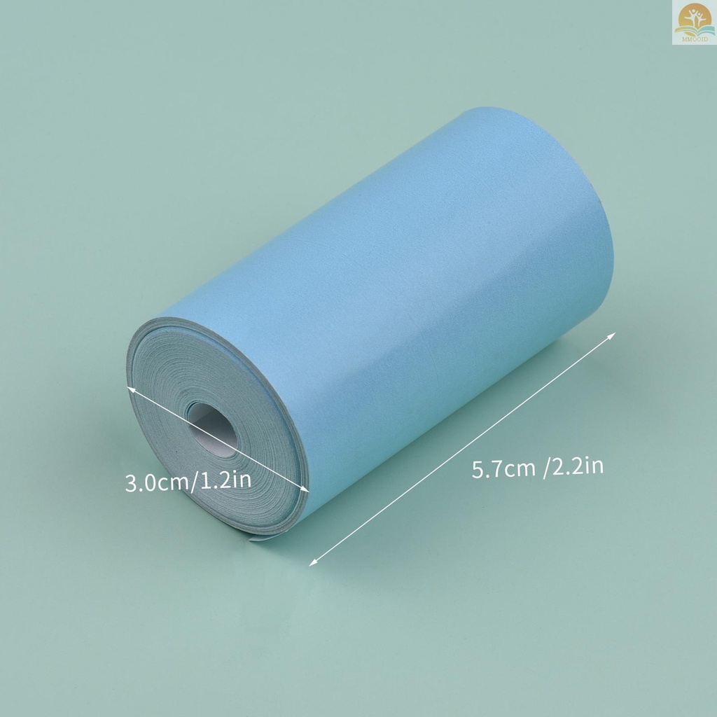 In Stock 5PCS Color Thermal Paper Roll Set 57x30mm/2.17x1.18in Kwitansi Foto Gambar Memo Printing Kompatibel Dengan Peripage/Paperang Pocket Printer Instant Photo Printer