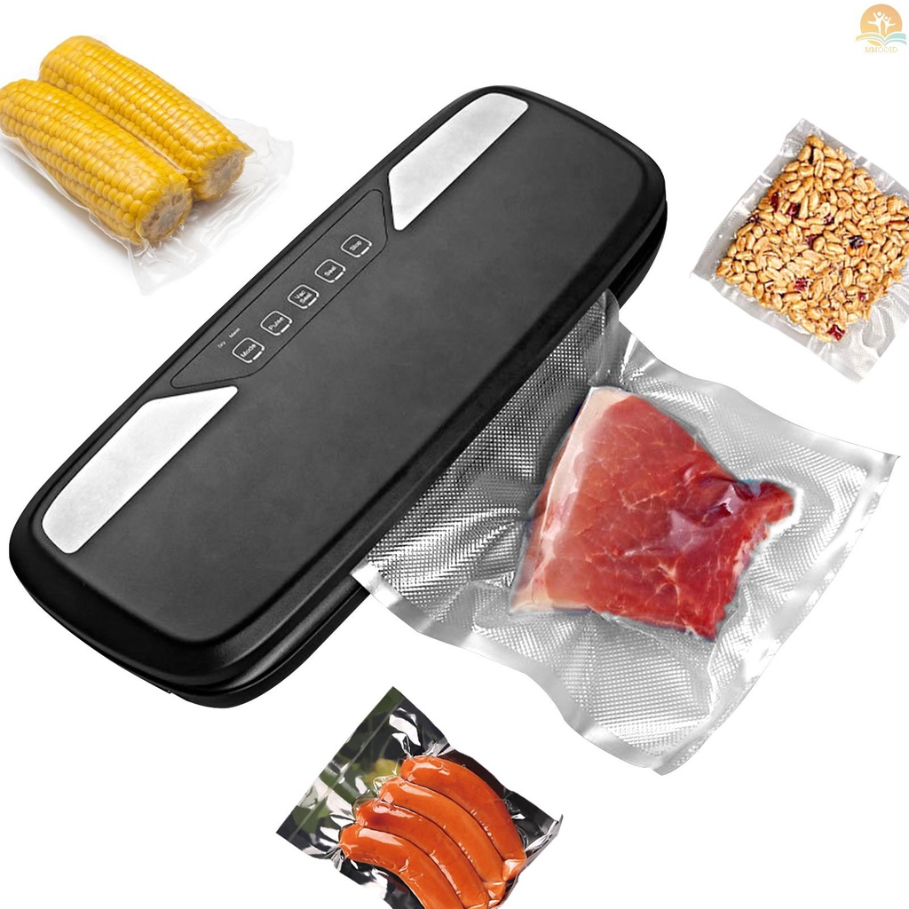 In Stock Mesin Vacuum Sealer Otomatis Untuk Pengawet Makanan Kering Dan Basah Dengan Lampu Indikator LED Daya Hisap Kuat Vacuum Sealer Bags