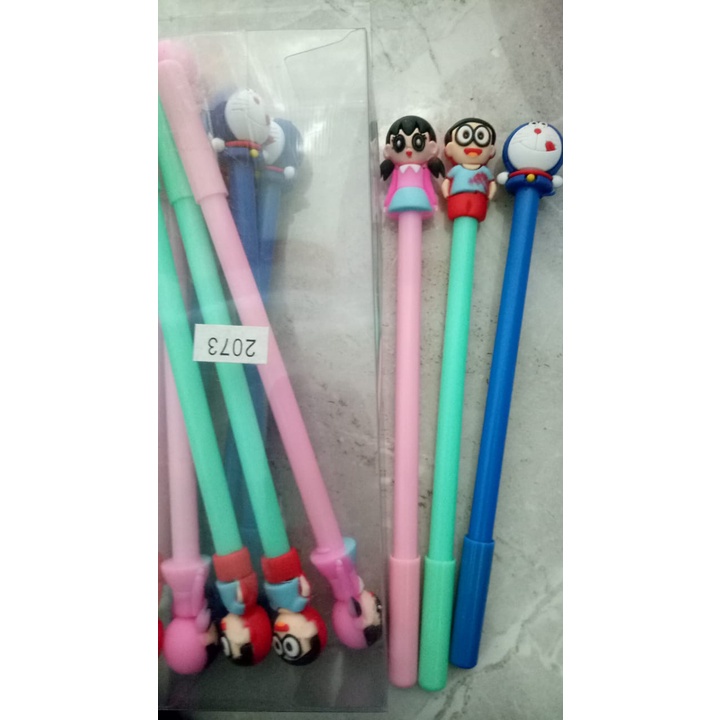 

Bulpen Pulpen Bolpen Pen Gel Karakter Doraemon dkk Lucu murah