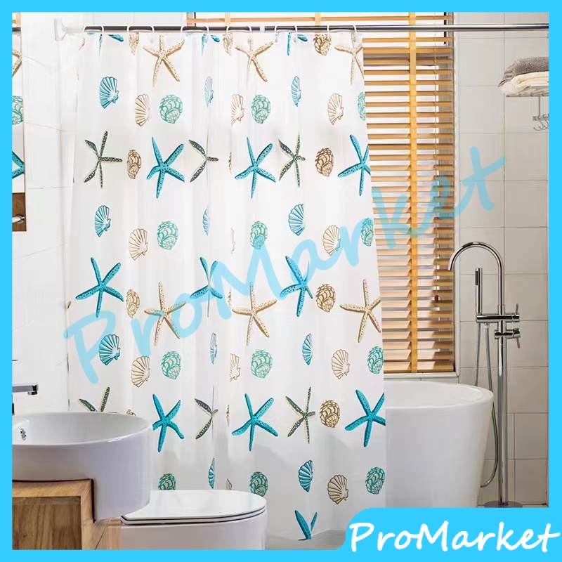180*200 TIRAI KAMAR MANDI ANTI AIR HORDEN KAMAR MANDI KAITAN SHOWER CURTAIN